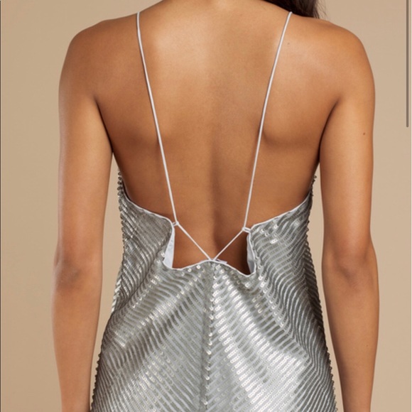 Silver sequin dress - Picture 3 of 4